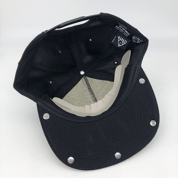 New UNIF Metal Logo Baseball Flat Bill Cap Hat - Picture 5 of 6